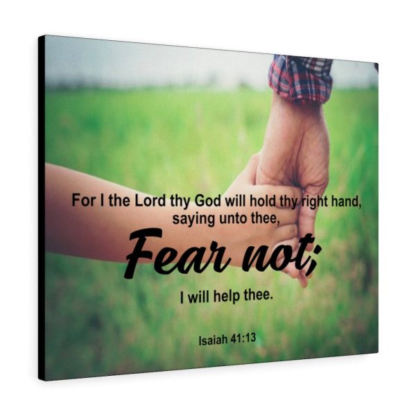 Scripture Canvas Fear Not Isaiah 41:13 Christian Bible Verse Meaningful Framed Prints, Canvas Paintings - Image 5