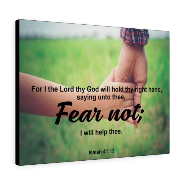 Scripture Canvas Fear Not Isaiah 41:13 Christian Bible Verse Meaningful Framed Prints, Canvas Paintings - Image 4