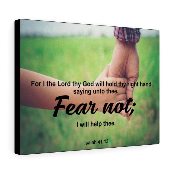 Scripture Canvas Fear Not Isaiah 41:13 Christian Bible Verse Meaningful Framed Prints, Canvas Paintings - Image 2