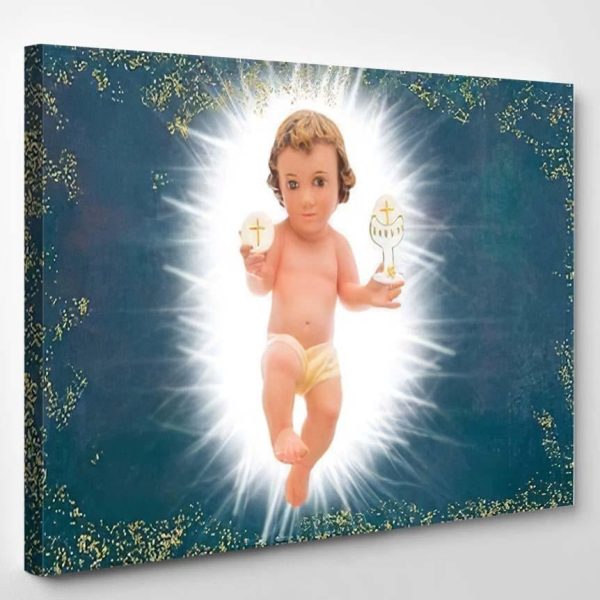 Baby Jesus First Holy Communion Vintage Jesus Christian Premium Multi Canvas Prints, Multi Piece Panel Canvas Luxury Gallery Wall Fine Art Print