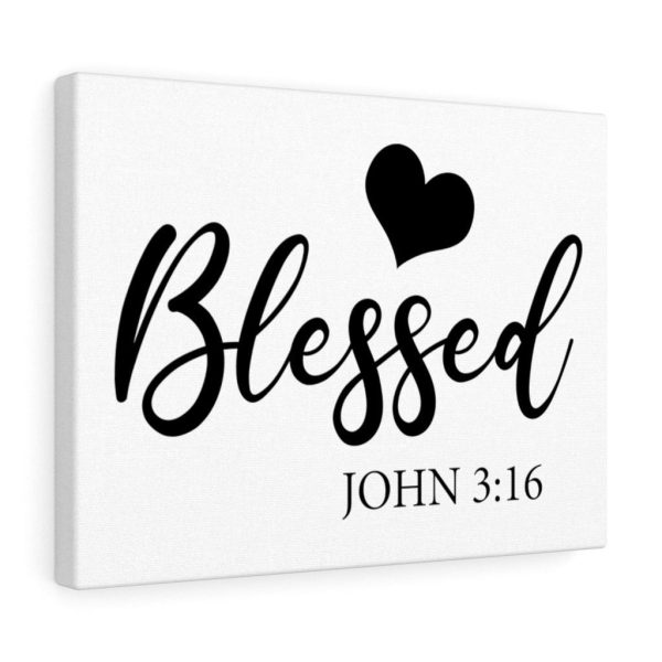 Scripture Canvas Blessed John 3:16 Christian Bible Verse Meaningful Framed Prints, Canvas Paintings - Image 3