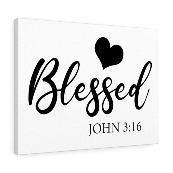 Scripture Canvas Blessed John 3:16 Christian Bible Verse Meaningful Framed Prints, Canvas Paintings - Image 4