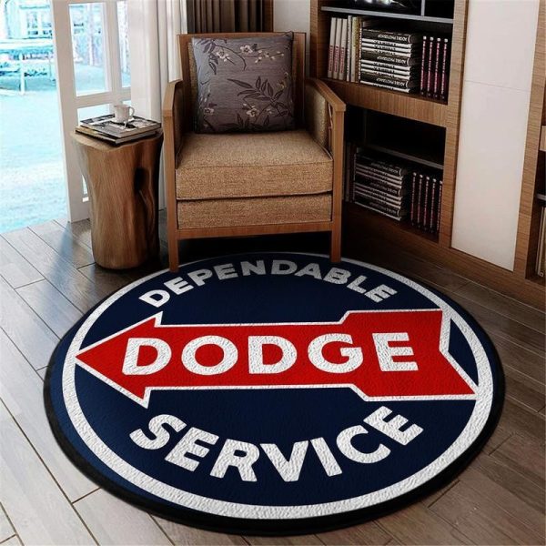 Dodge Dependable Service Living Room Round Mat Circle Rug