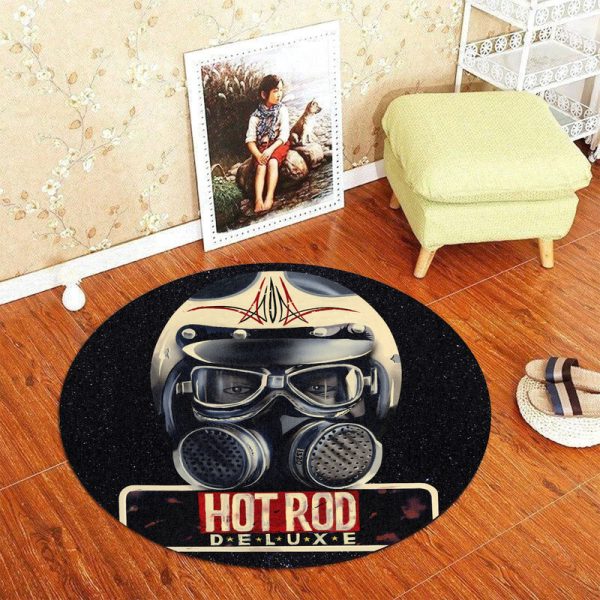 Hot Rod Deluxe Round Mat Round Floor Mat Room Rugs Carpet Outdoor Rug Washable Rugs