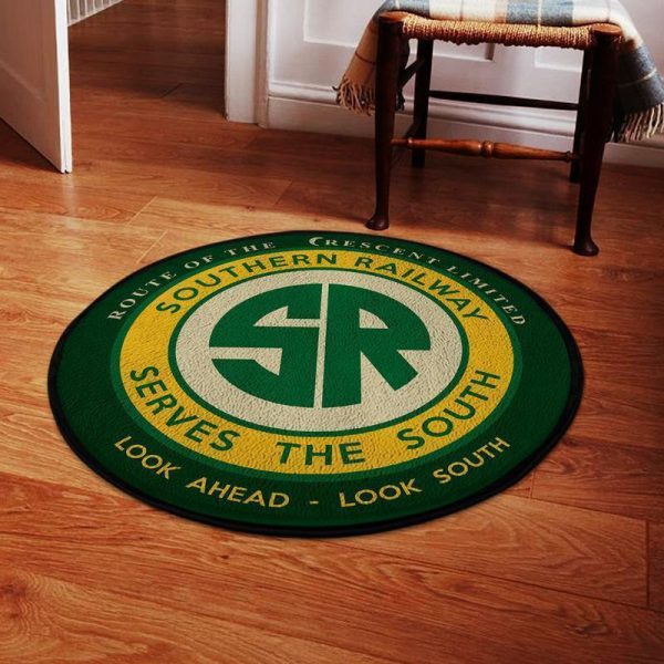 Sou Round Mat Sou Southern Railway Round Floor Mat Room Rugs Carpet Outdoor Rug Washable Rugs