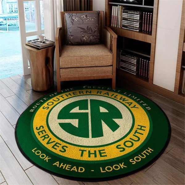 Sou Round Mat Sou Southern Railway Round Floor Mat Room Rugs Carpet Outdoor Rug Washable Rugs - Image 2