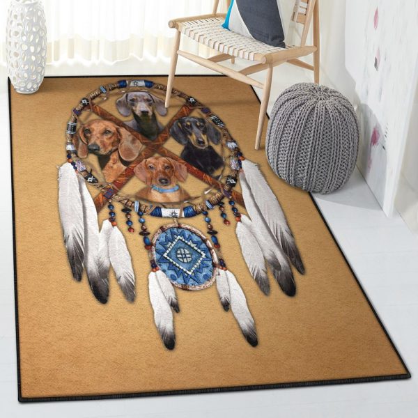 Dachshund Carpet Dachshund Rug Rectangle Rugs Washable Area Rug Non-Slip Carpet For Living Room Bedroom - Image 2