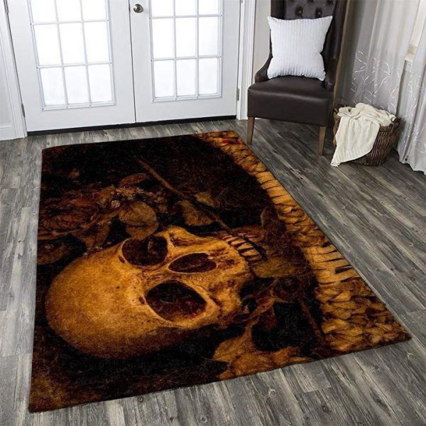 Skull Halloween Scary Arre Area Rug Carpet Carpet