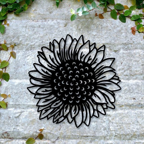 Sunflower Metal Wall Art, Sunflower For Wall, Sunflower Wall Art, Meta