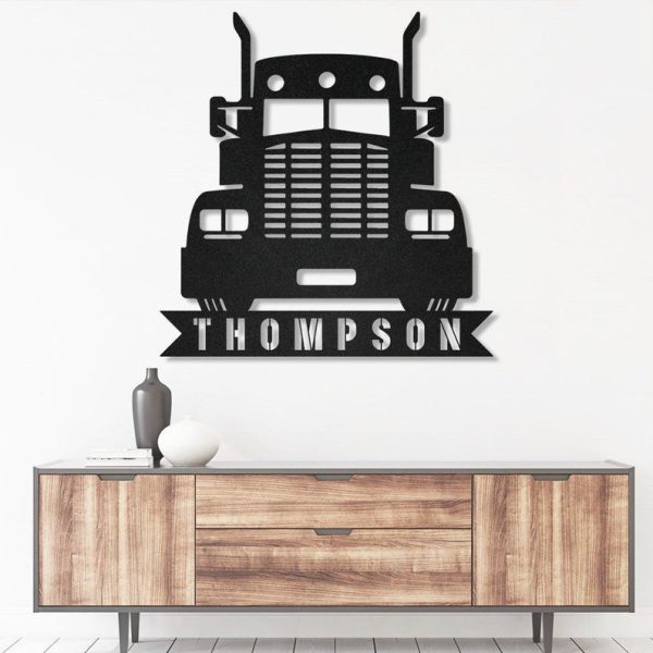 Custom Trucker Personalized Truck Driver Name Sign Decoration For Livi