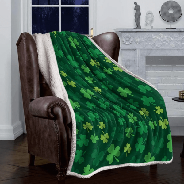 St. Patrick'S Day Throw Blanket For Sofa Bed St. Patrick'S Day Shamroc