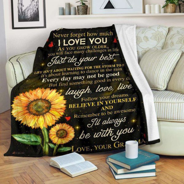 Blanket Gift For Granddaughter Rybei I'll Always Be With You - Image 2