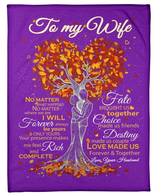 Meaningful Messages From Husband With Loves To Wife Fleece Blanket - Image 3