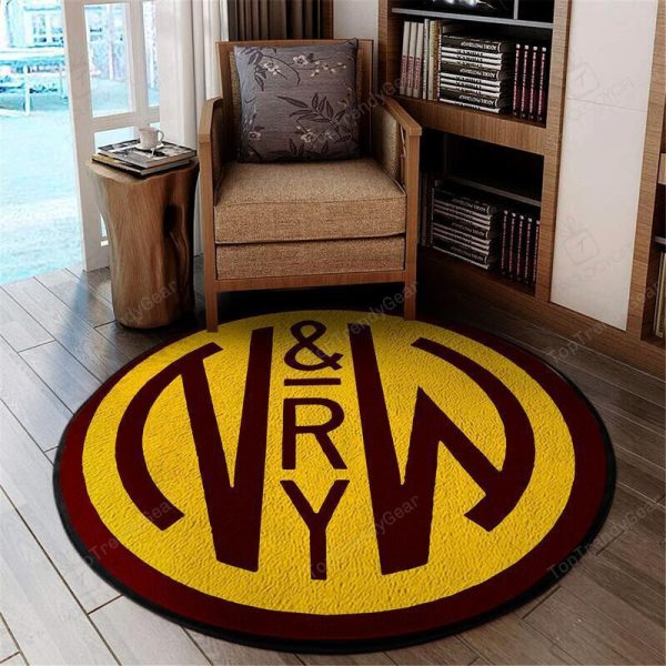 Norfolk Living Room Round Mat Circle Rug Norfolk And Western Railway - Image 2