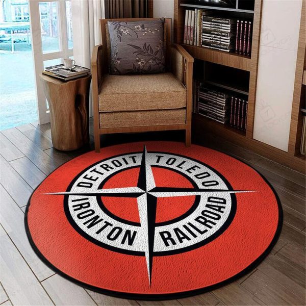 Dtirr Living Room Round Mat Circle Rug Detroit Toledo And Ironton Railroad