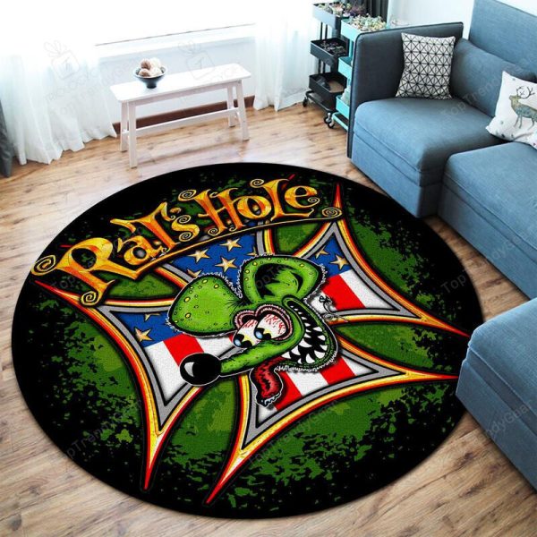 Rat'S Hole Round Mat Round Floor Mat Room Rugs Carpet Outdoor Rug Washable Rugs - Image 2