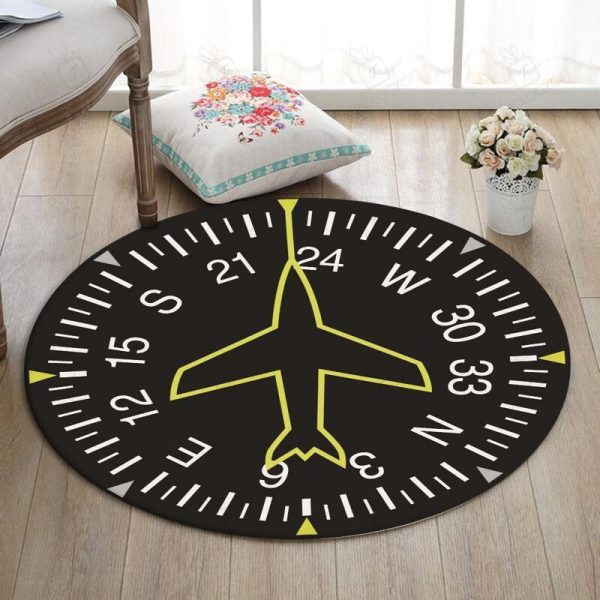 Aircraft Round Mat Aircraft Round Floor Mat Room Rugs Carpet Outdoor Rug Washable Rugs