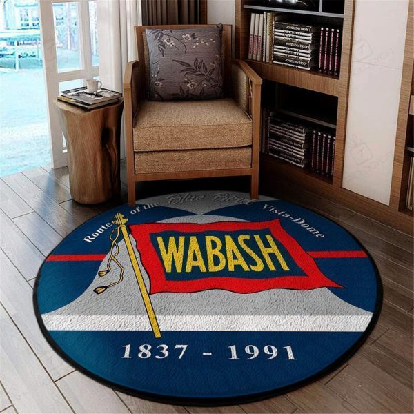 Wab Round Mat Wabash Railroad Wab Round Floor Mat Room Rugs Carpet Outdoor Rug Washable Rugs