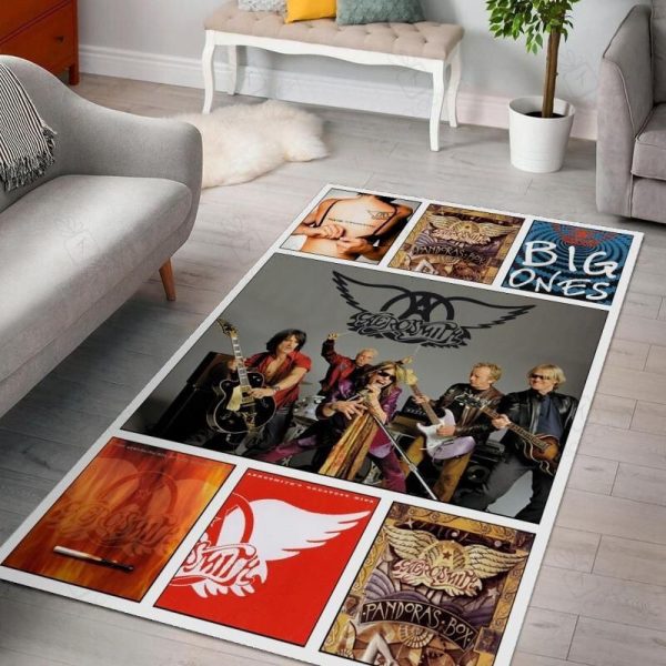 Aerosmith Ver 6 Music Band Area Rugs For Living Room Rectangle Rug Bedroom Rugs Carpet Flooring Gift RS132870|Rosabella Print