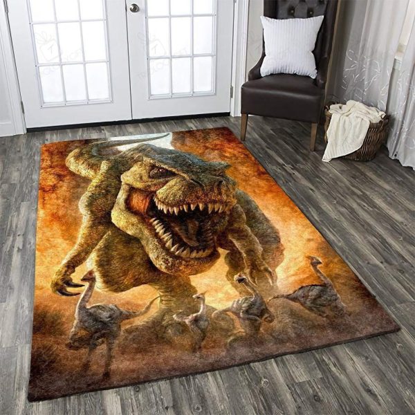 Dinosaur Rectangle Rug Decor Area Rugs For Living Room Bedroom Kitchen Rugs Home Carpet Flooring Rs012147 Print