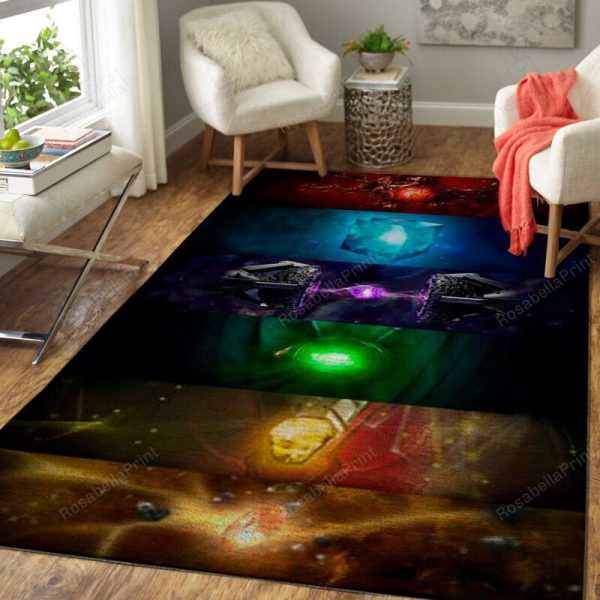 Mcu�S 6 Infinity Stones Rectangle Area Rugs Carpet For Living Room, Bedroom, Kitchen Rugs, Non-Slip Carpet Rp121957 Print