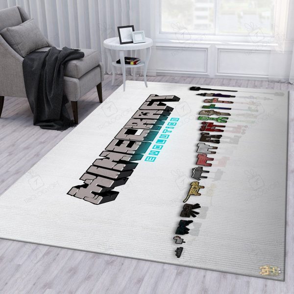 Minecraft Rectangle Area Rugs Carpet For Living Room, Bedroom, Kitchen Rugs, Non-Slip Carpet Rp122410 Print